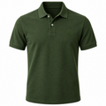 Premium Cotton Piqué Polo Shirt – Forest Green | Jhonny Foursclose