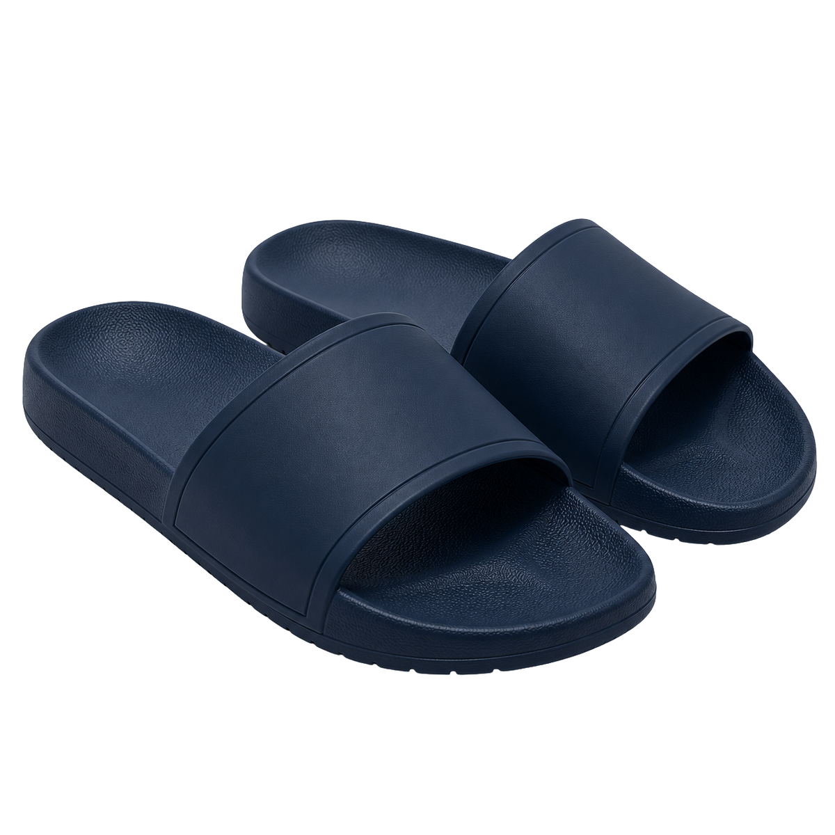 Premium Comfort Slide Sandals – Midnight Navy | Jhonny Foursclose