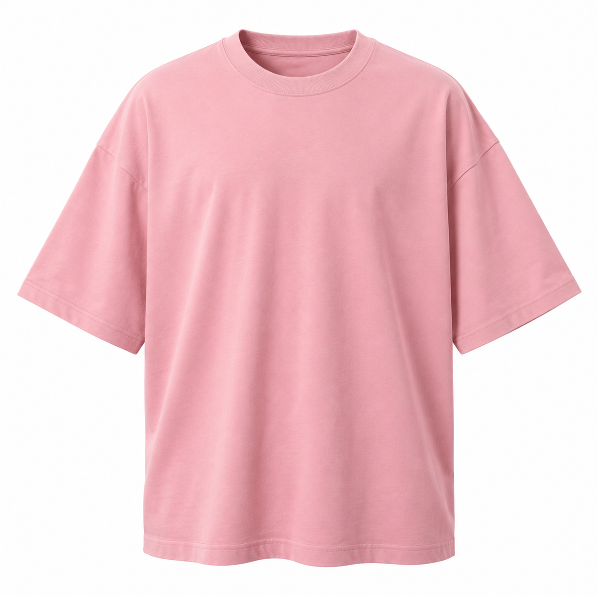 Premium Oversized Cotton T-Shirt – Pastel Pink | Jhonny Foursclose